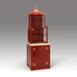 The Chinoiserie Pagoda Waterfall Bookcase