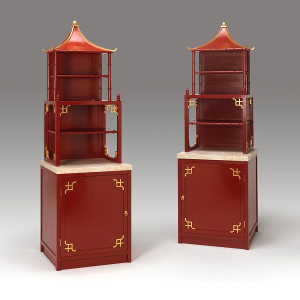 The Chinoiserie Pagoda Waterfall Bookcase - Image 3