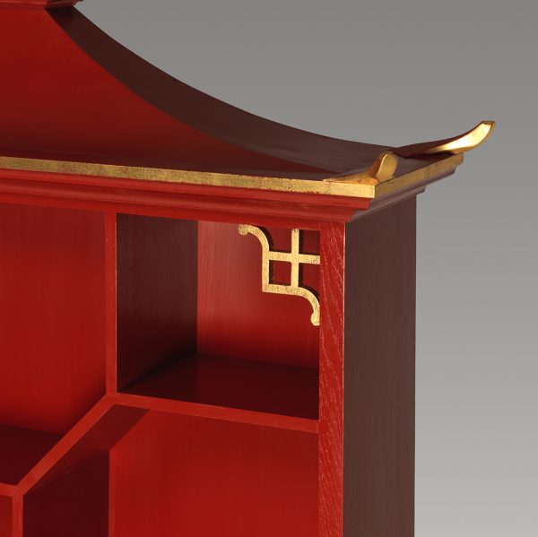 The Chinoiserie pagoda open bookcase - Image 3