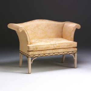 Chippendale Roll Arm Settee