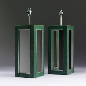 Shagreen Mirrored Table Lamp
